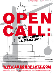OPEN CALL - Ausschreibung zur Umgestaltung des Lueger-Denkmals in ein Mahnmal gegen Antisemitismus und Rassismus in &Ouml;sterreich